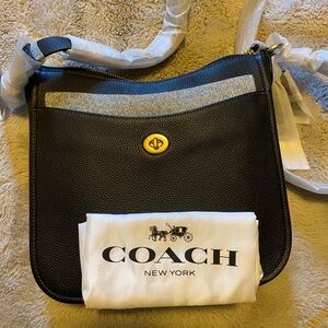 Coach Women’s Polished Pebble Leather Chaise Crossbody Bag